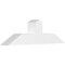 Ekena Millwork Portland Architectural Grade PVC Gable Bracket, 48"W x 14"H x 6"D x 6"F, 7/12 Pitch GBP048X14X0606POR00 - alternate 1